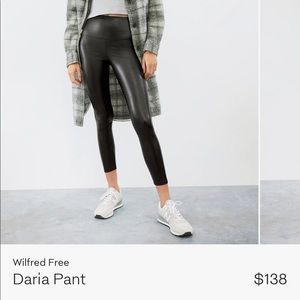 DARIA VEGAN LEATHER LEGGING BLACK
